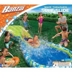 Wholesale 🎉 Banzai 13 Ft. Wave Thrasher Surf Slide Water Slide ✨
