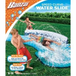 Budget ✨ Banzai Speed Curve Inflatable Water Slide 🧨