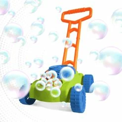 Cheapest ⭐ JussStuff Lawn Mower Bubble Machine Musical Push Toy 🛒