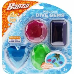 Brand new 😍 Banzai Precious Dive Gems 4 Pc. Water/Pool Toy Dive Set 🧨