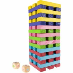 Promo 🔔 Hey! Play! Giant Wooden Stacking Game With Dice 🥰