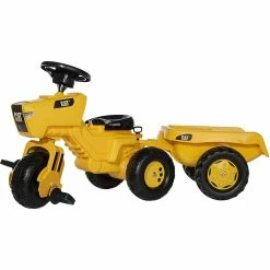 Outlet ✔️ CAT 3 Wheel Pedal Tractor With Removable Hauling Trailer 😉