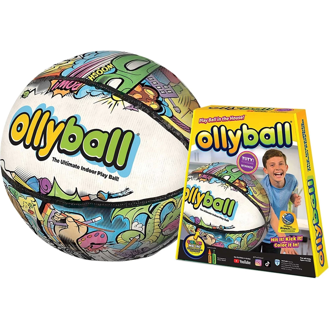 Cheap 👏 Ollyball 12 In. Indoor Play Ball 👏 - Image 2