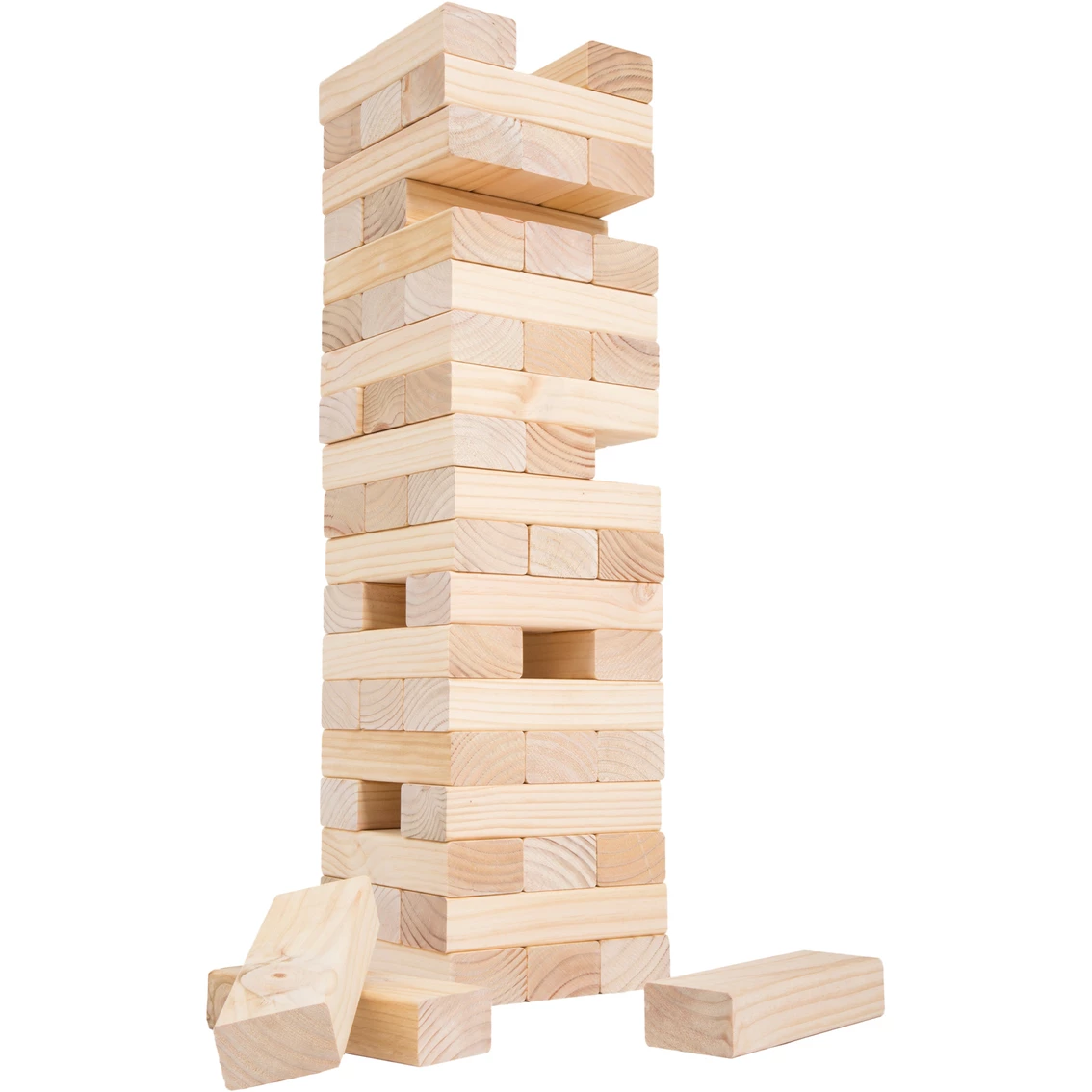 Best Pirce ⌛ Hey! Play! Classic Giant Wooden Blocks Stacking Game 🥰