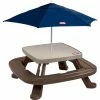 Best deal 🧨 Little Tikes Fold 'N Store Picnic Table With Market Umbrella 👏
