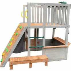Wholesale 👍 Funphix Lookout Post Outdoor Wooden Playhouse With Climbing Ramp 🎉