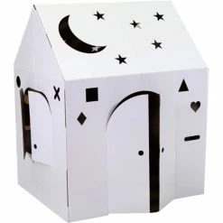 Flash Sale ⌛ Easy Playhouse Crafty Cottage Cardboard Playhouse 🔔