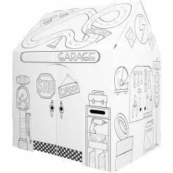 Deals ✨ Other Brands Easy Playhouse Pit Stop Garage Cardboard Playhouse 😀