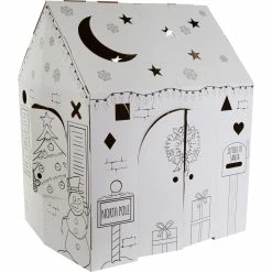 Cheapest 👏 Easy Playhouse Holiday Cottage Cardboard Playhouse ✨