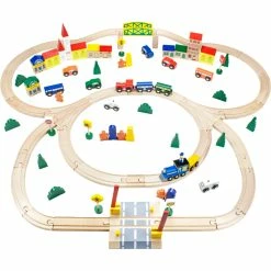 Discount ❤️ Imagination Generation Conductor Carl Wooden Train 100 Pc. Set 🧨