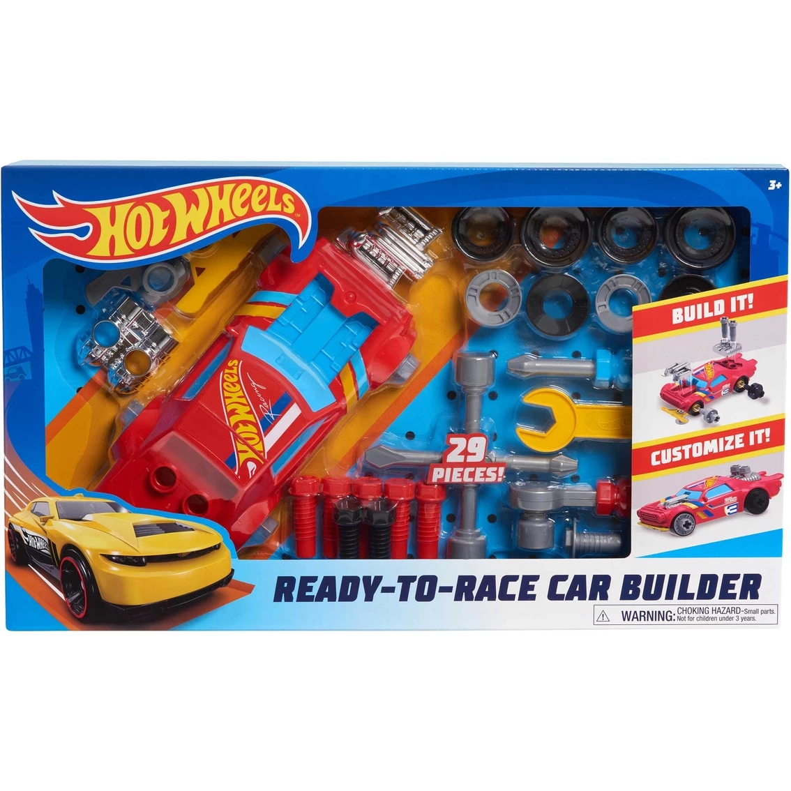 Hot Sale ❤️ Just Play Hot Wheels Ready To Race Car Builder 😍
