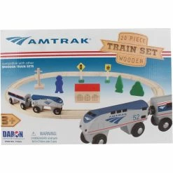 Cheapest ❤️ Daron AMTRAK Wooden Train Set 🛒