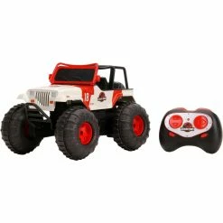 Discount 👏 Jurassic Park Jurassic World Jeep Wrangler Water & Land RC Radio Control Cars 🤩